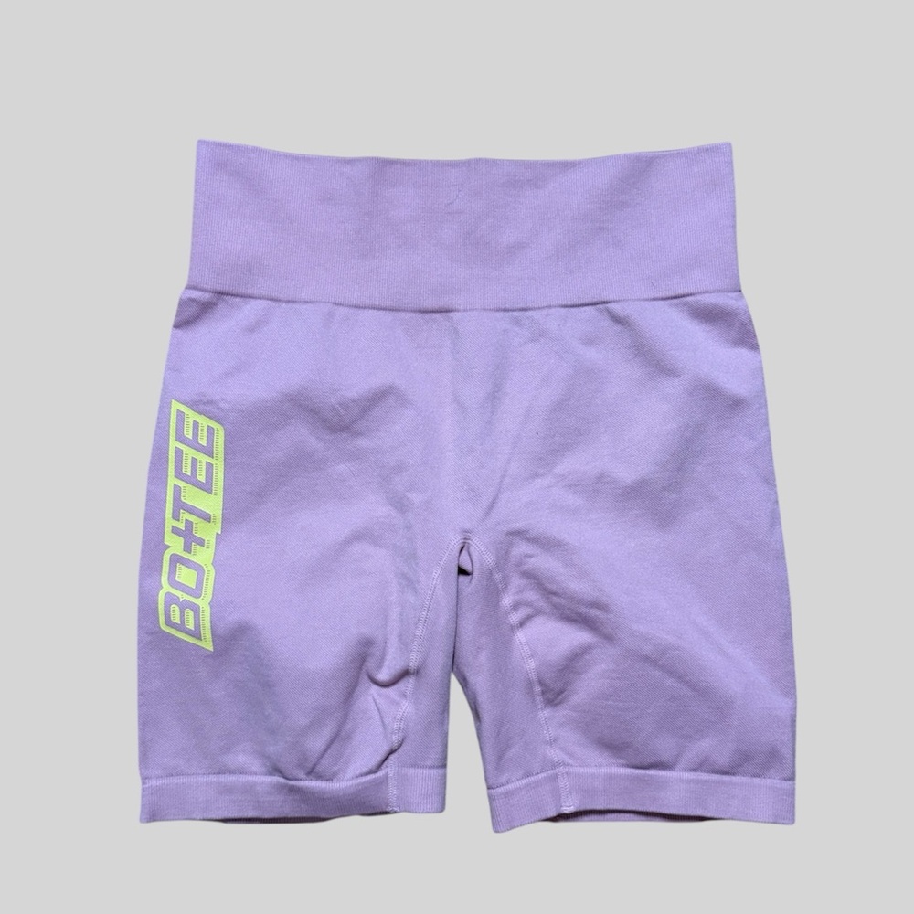 Lilac Bo+Tee Biker Shorts
